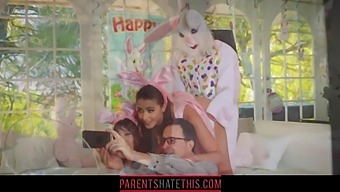 A Teenager Is Fucking His Uncle As Easter Bunny.