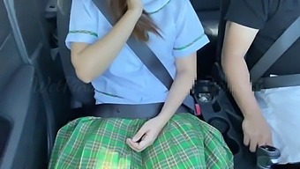 A Pinay Student Gets Fuck Inside His Teacher'S Car.