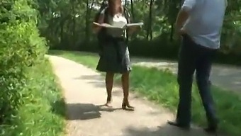 A Dutch Milf Was Screwed In The Woods.