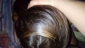 Husband Works While Wife Gets Double Penetrated In Bed