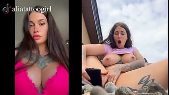 In An Exclusive Video, A Tiktok Model Indulges In Public Play And Orgasm