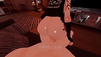 Intense Coupling On The Couch With A Seductive Dancer In Vrchat
