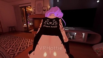 Intense Coupling On The Couch With A Seductive Dancer In Vrchat