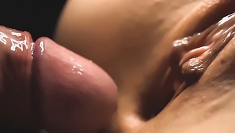 Close-Up View Of Intense Pussy Fuck And Cumshot Inside