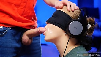 Blindfolded Teen Explores Taste With 60fps Hd Tongue Play