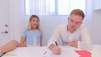 A High-Definition Video Of A Tutor Fucking A Coed'S Tight Pussy