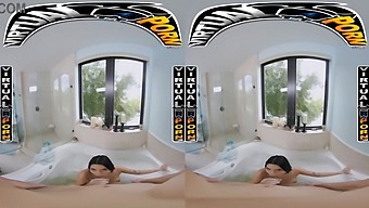 Indulge In A Steamy Bath With Kiana Kumani In This Immersive Vr Experience.
