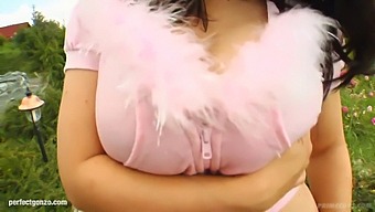 Kristi'S Big Natural Breasts Get A Rough Treatment In This Video