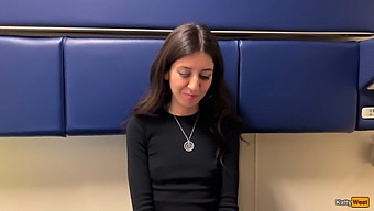 Stunning Pornstar'S Pov Oral Encounter On A Train