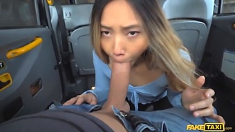 European Taxi Driver Helps Thai Girl Relieve Herself Before Pleasuring Her With His Large Penis
