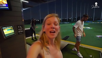 Blonde Teen Sammmnextdoor Enjoys Rough Sex With Big Cock On The Golf Course