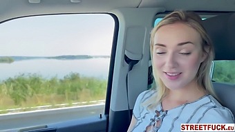 Hardcore Car Sex With Horny Blonde Hitchhiker Oxana