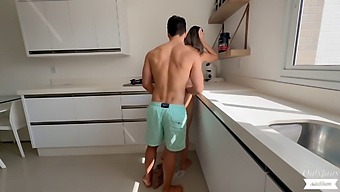 Adakham'S Video Of A Surprised Housewife Getting Caught In A Steamy Kitchen Encounter