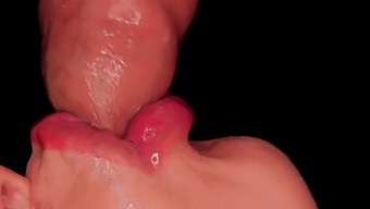 Intense Close-Up Of A Man'S Intense Orgasm While Receiving A Sensual Blowjob With Asmr Sounds
