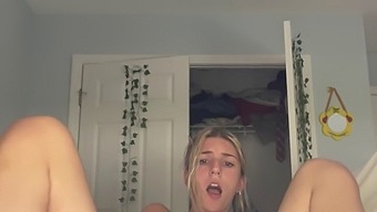 Innocent 18-Year-Old'S Solo Pleasure Session Caught On Camera