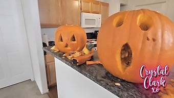 The Hot Step-Aunt Wants My Help Designing Halloween Pumpkins And More.