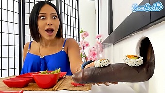 Big Tit Asian Lesbian Glory Hole With Bbc - Sushi
